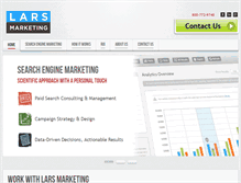 Tablet Screenshot of larsmarketing.com